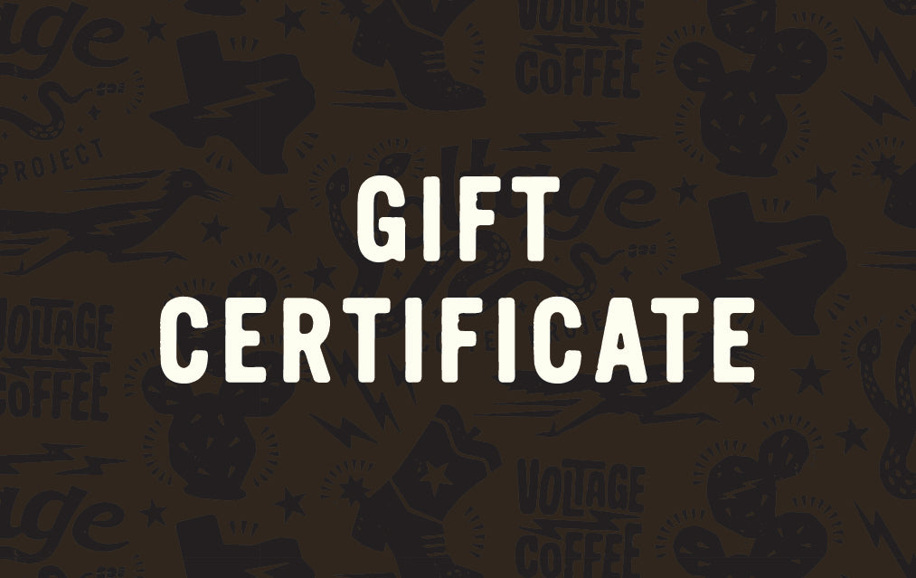 Voltage Coffee Project Gift Card